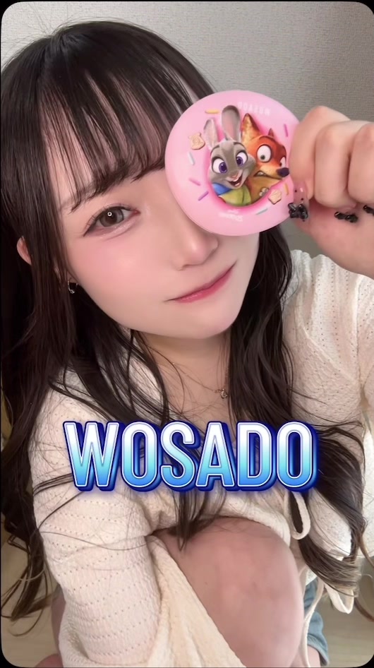 WOSADOのつけまつ毛最高です！！ 🐰🦊！#マグネットつけまつげ #ディズニー #つけまつげ #ネール #つけまつげノ