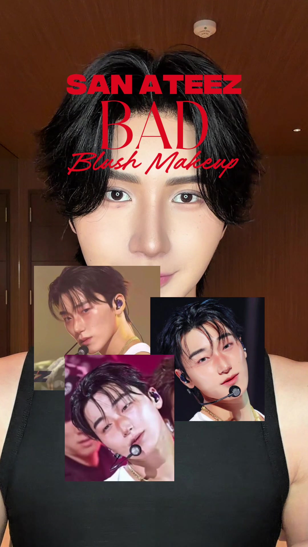 ライブ楽しみだ〜🤤🔥 #BAD #ATEEZ #SAN #makeup 