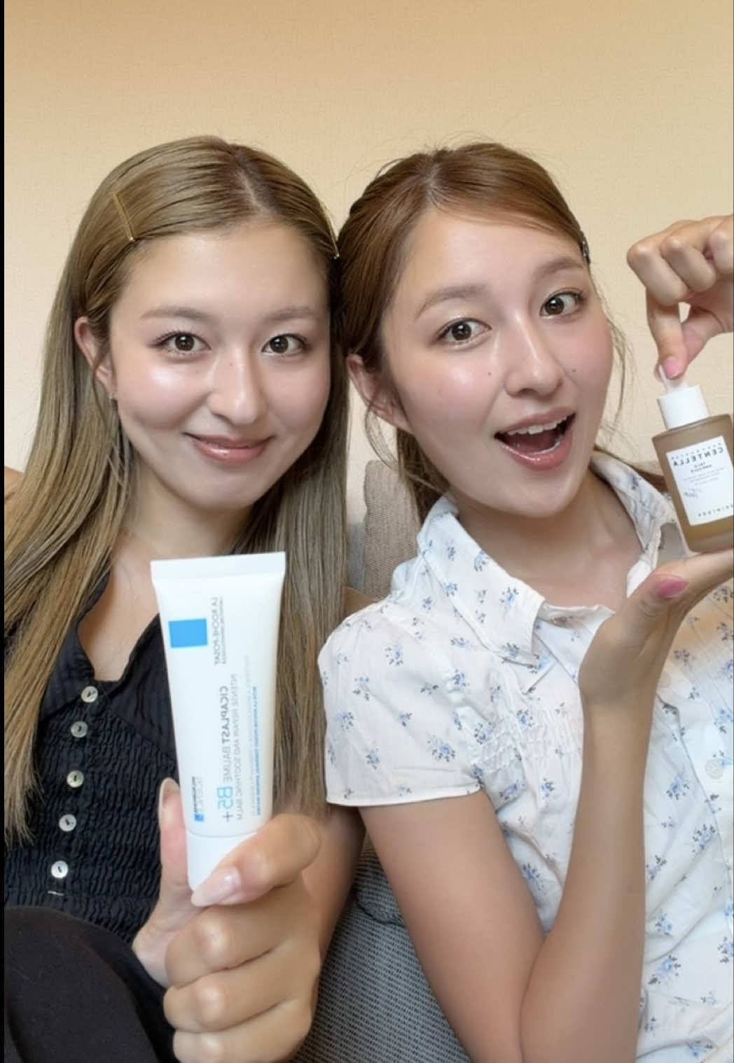 ニキビ・乾燥肌の双子がガチで愛用するスキンケア🩵 #ニキビ#ラロッシュポゼ#skin1004