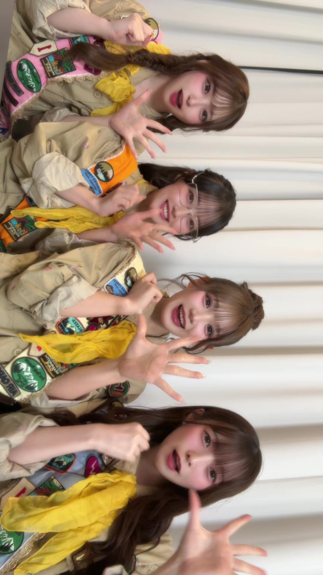 あ！！🩷️‎🧡‬💛🩵 #きゅーすと #cutiestreet @川本 笑瑠 @梅田みゆ @桜庭遥花 
